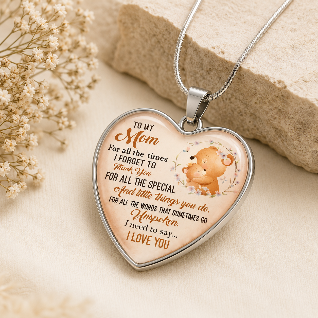 To My Mom For All The Times I Love You Necklace
