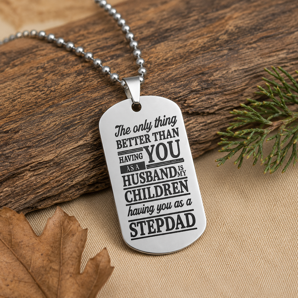 Husband & Stepdad Keepsake Necklace