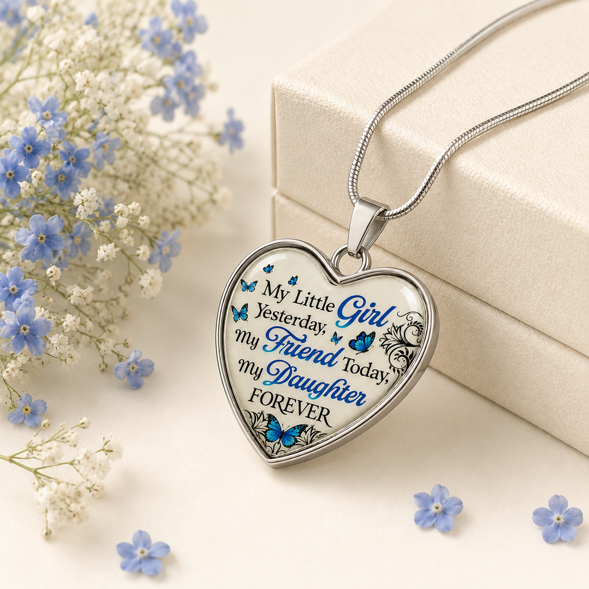 My Little Girl, My Friend, My Daughter Necklace | Daughter Gift
