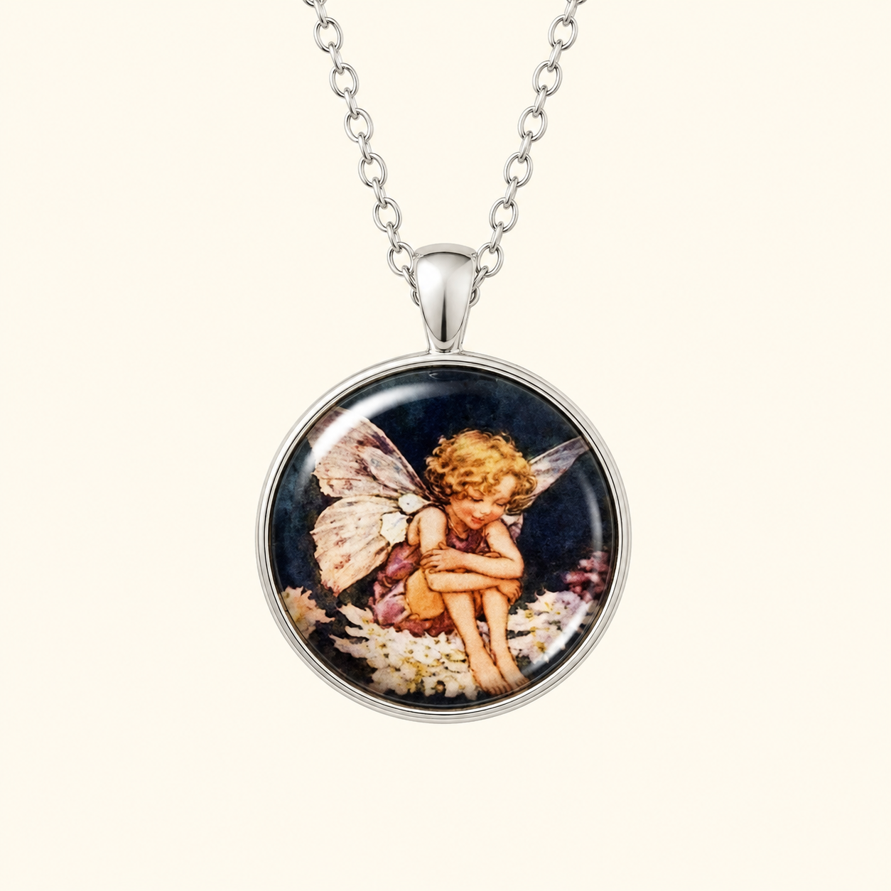 Sleeping Fairy Necklace - Enchanted Fairy Pendant
