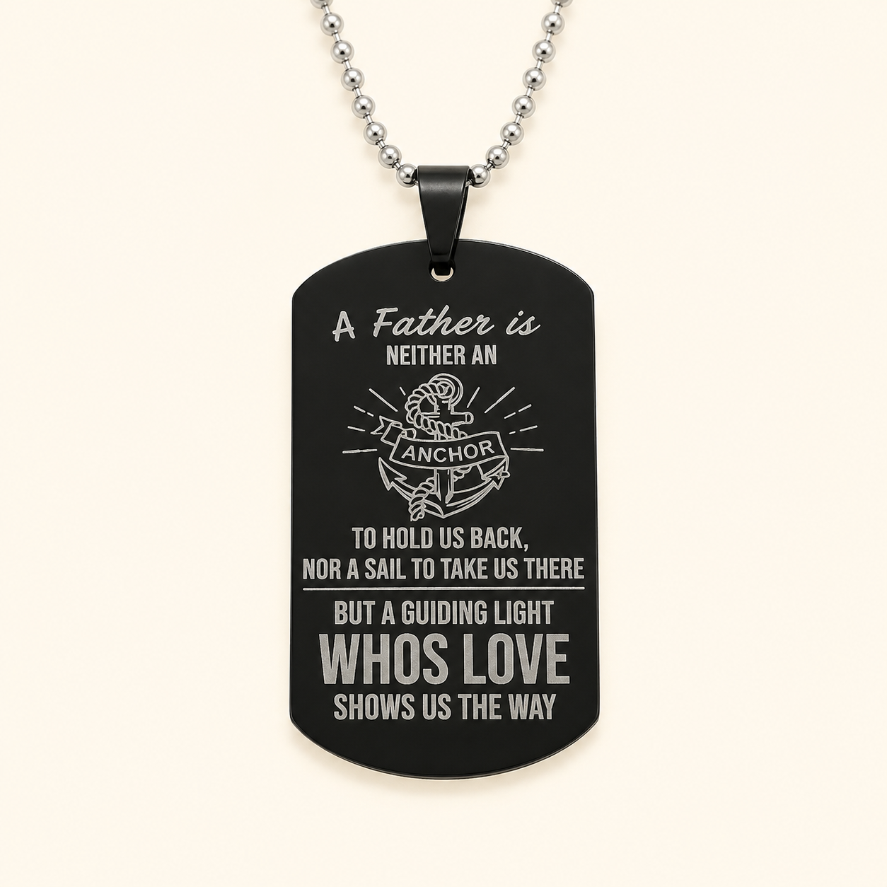 A Father is a Guiding Light Necklace