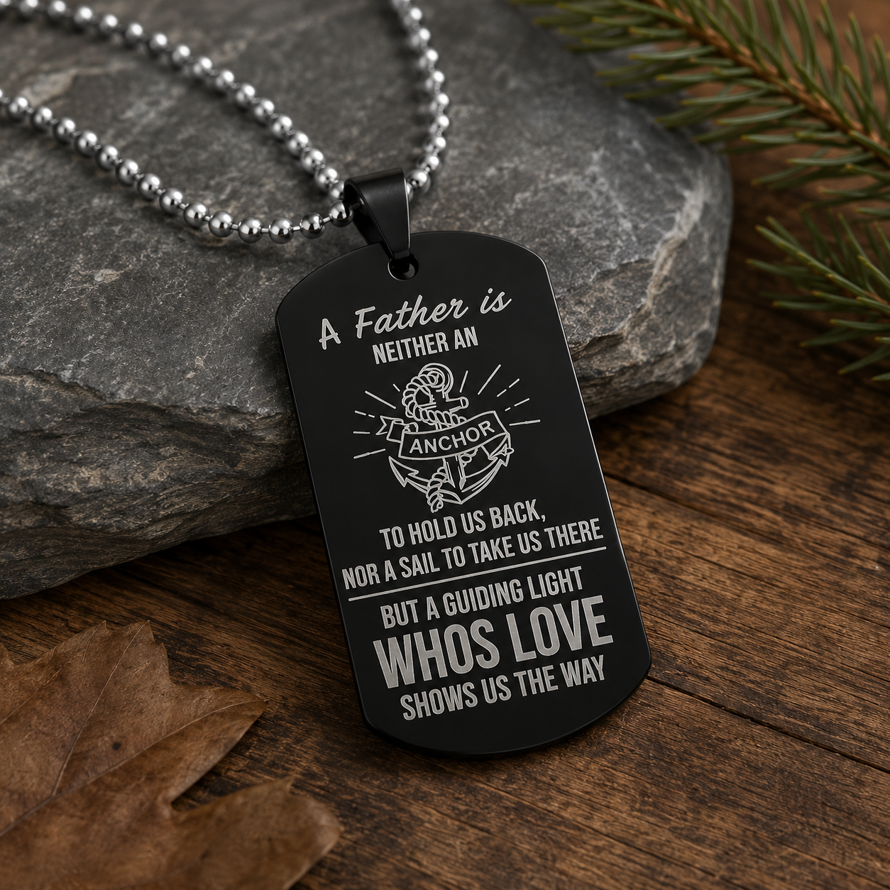 A Father is a Guiding Light Necklace