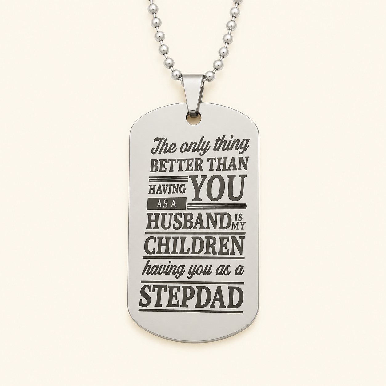 Husband & Stepdad Keepsake Necklace