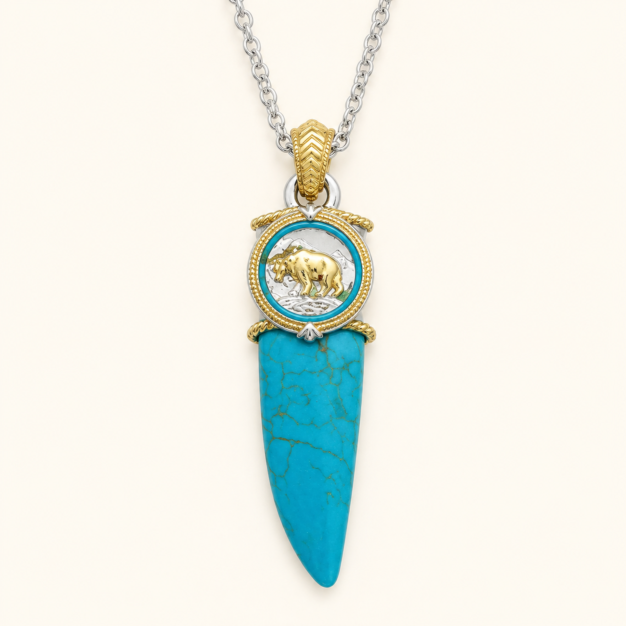 Turquoise Buffalo Necklace